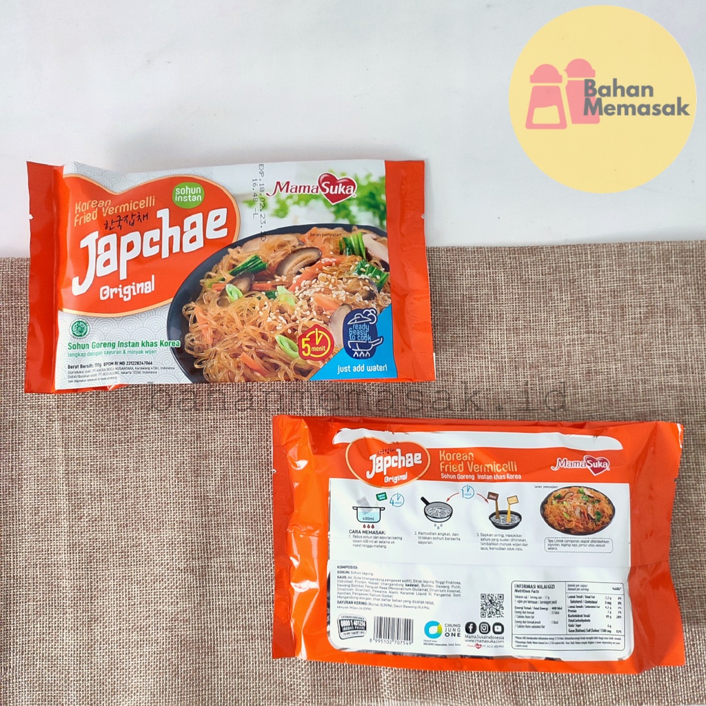 Japchae/ Soun/ Sohun/ Bihun Korea Snack Mamasuka Original Halal