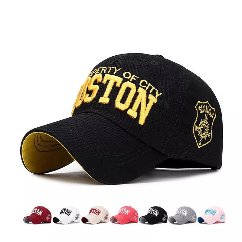 Topi Fashion pria Topi Baseball Bordir (BOSTON)