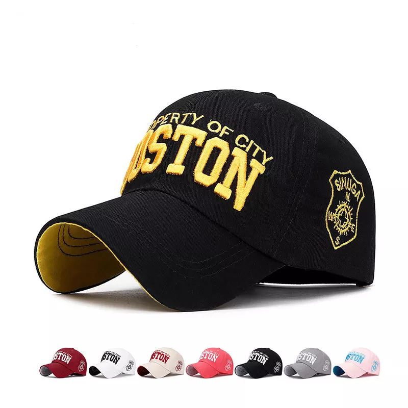 Topi Fashion pria Topi Baseball Bordir (BOSTON)