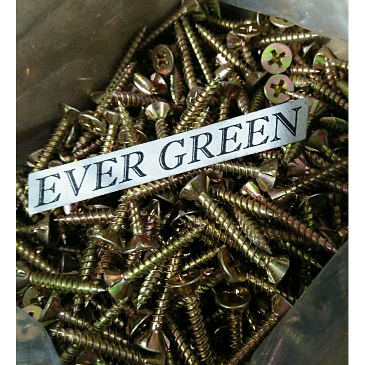 Skrup GRC 1" in (2.5 cm) - HARGA 1 PAK : 100 PCS - paku Sekrup Kuning Khusus GRC 1in (2.5cm)