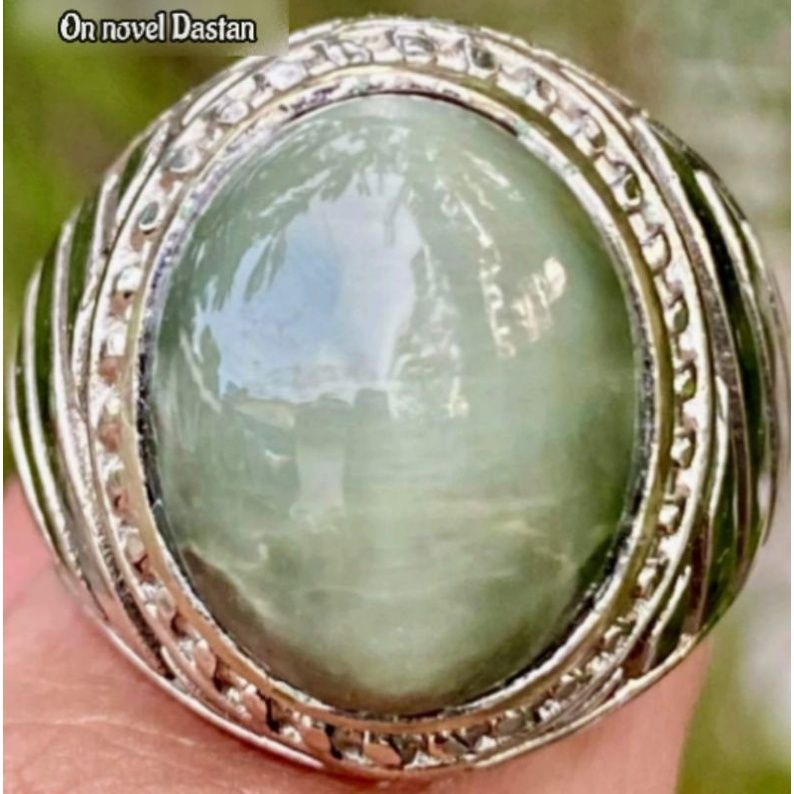 Cincin Batu Akik Cat Eye