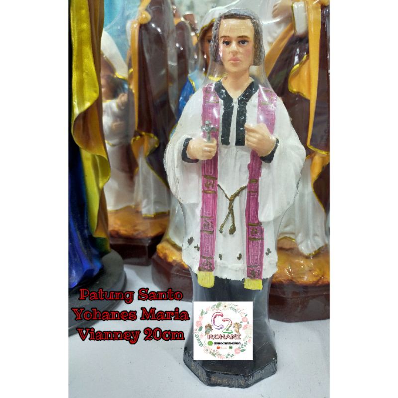 Patung Santo Yohanes Maria Vianney 20cm - Patung Rohani