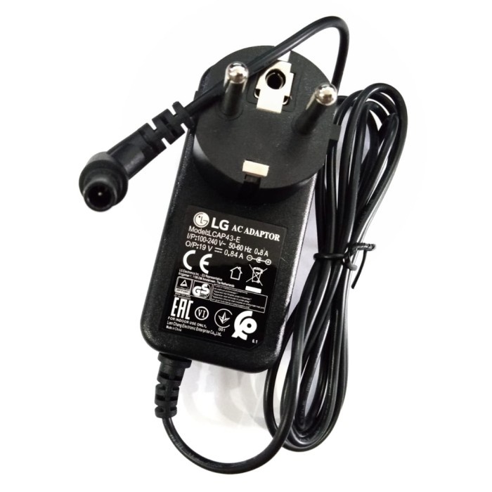 Adaptor LG Monitor 19V 0.84A