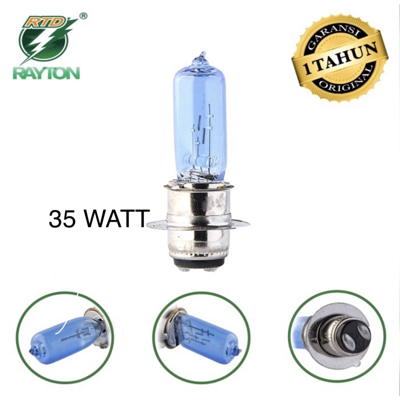 ORIGINAL RAYTON RTD LAMPU DEPAN MOTOR H6 XENON 35 WATT | LAMPU MOTOR BEBEK UNIVERSAL