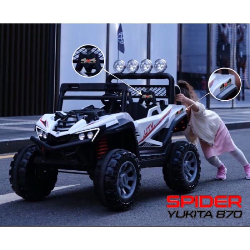 MOBIL AKI UTV SPIDER YUKITA 870 - MAINAN MOBIL AKI ANAK