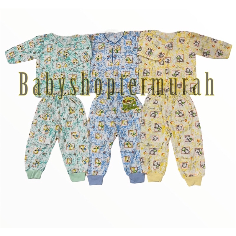 3 STEL Pakain bayi PANJANG / PANJANG BERMOTIF (SNI)