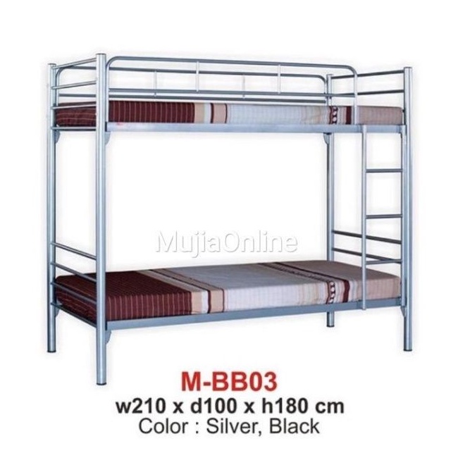 Costum Tempat Tidur Tingkat Sandaran Rangka Besi Ranjang Susun Minimalis Kuat Murah