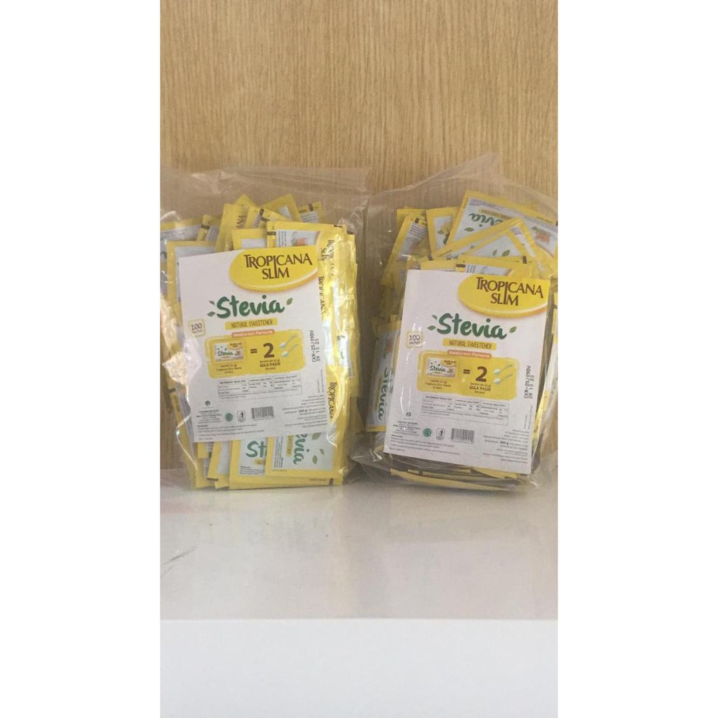 

Aseli Gula Tropicana Slim Stevia Gula Diet 100 Sachet It'S Work