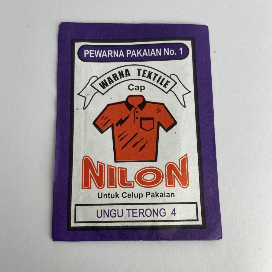 Wenter NILON UNGU TERONG 4 Pewarna Kain Pakaian Textil Permanen Jeans Silk Tie Dye Prakarya Kerajinan Craft Crafting Art Seni Kesenian Kertakes Homestuff Peralatan Perlengkapan Paint Painting Air Water Cet DIY Pewarna Colour Color Grosir Prakarya Malang