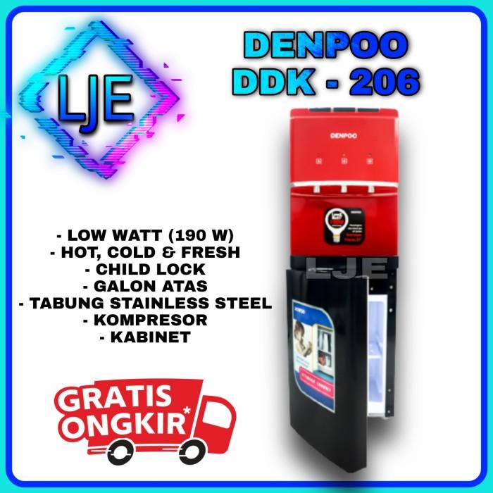 Dispenser Dispenser Low Watt Galon Atas Denpoo Ddk 206 Kompresor