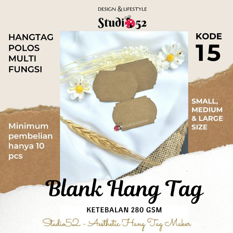

Hang Tag Polos Aesthetic Multifungsi kode 15