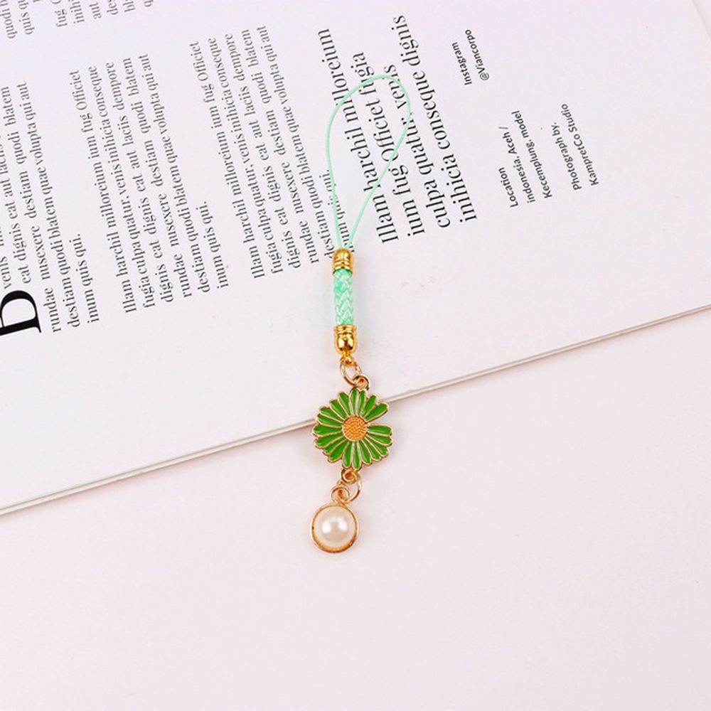 QUINTON Korean Daisy Flower Bag Decoration Lanyards Mobile Phone Straps Phone Accessories Keychain Strap Hanging Ornaments Bag Pendant Gifts Phone Case Decor Key Hang Rope/Multicolor