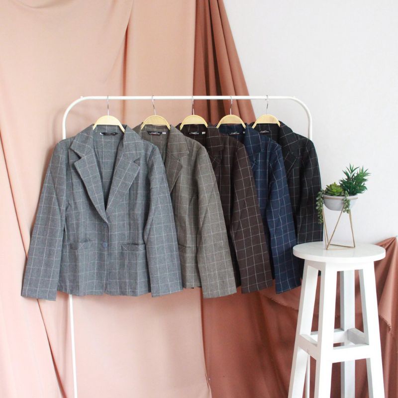 BLAZER KOTAK WANITA / BLAZER WANITA KOREA / JAS KOTAK WANITA /JAS KOTAK WANITA KOREA