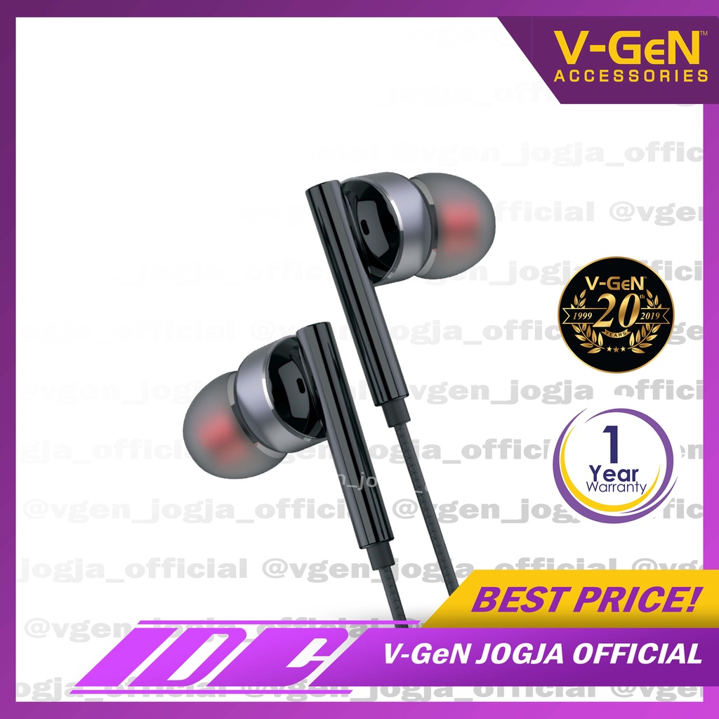 Handsfree V-GeN VEP1-23 Wired Earphone Headset Stereo Sound EXTRA BASS