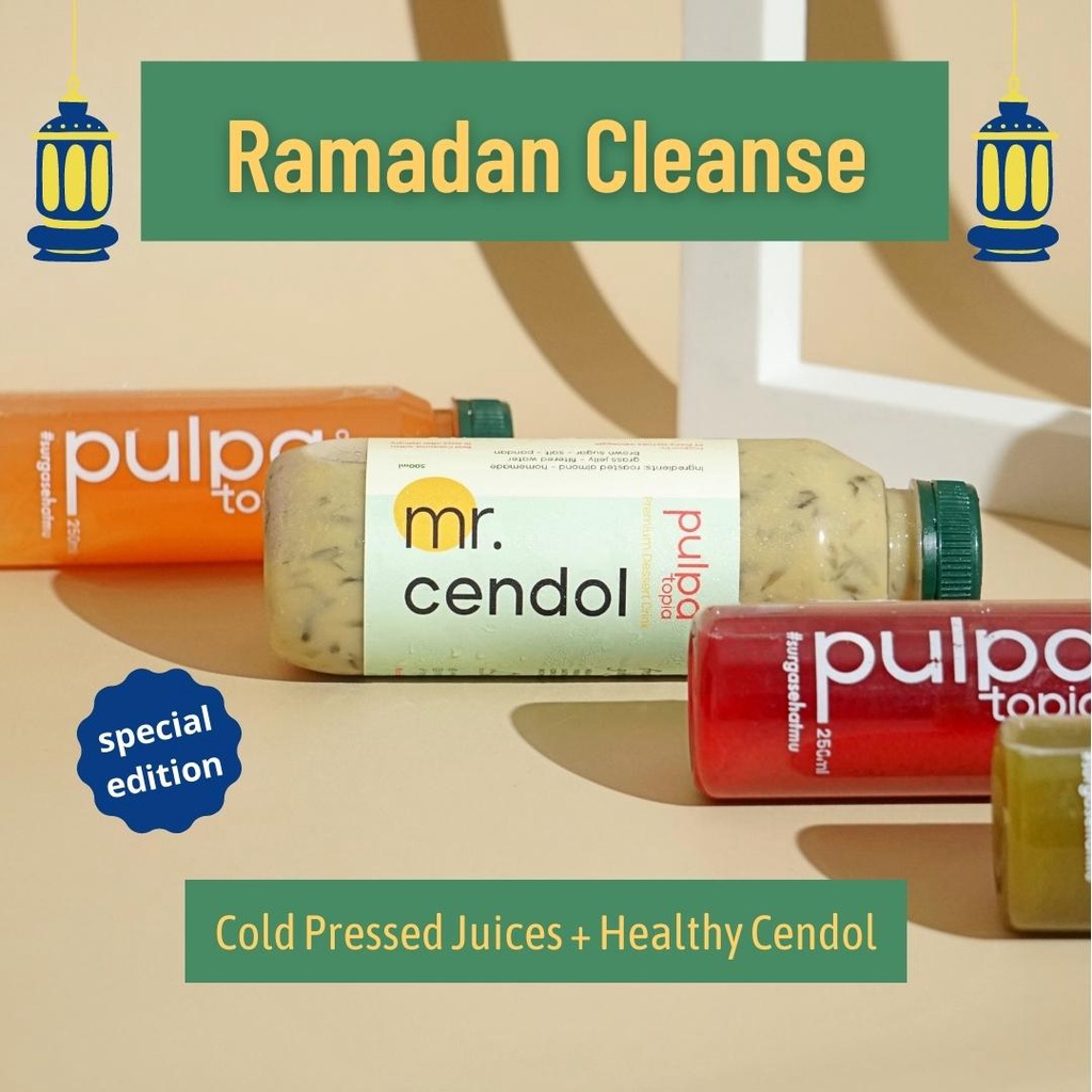 

PAKET DETOX Cleanse Cold Pressed Juice Ramadan Specials - Jus Detox Detoks Diet Sehat Buka Sahur Pulpatopia