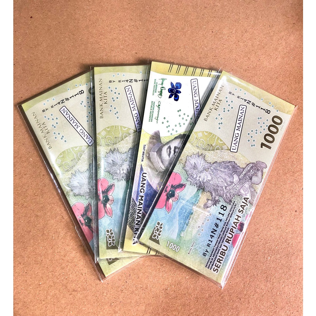 uang mainan  ( HARGA UNTUK 25  LEMBAR )-1.000 baru