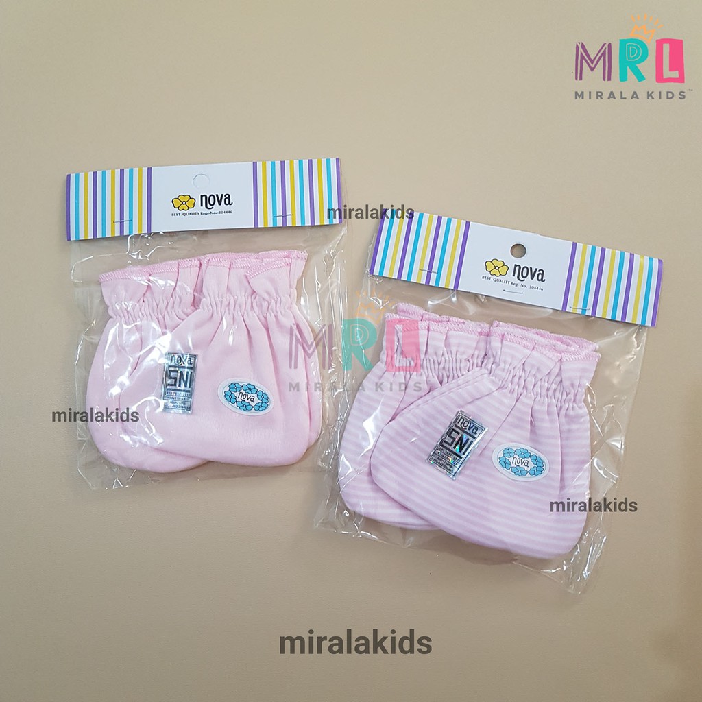 Nova STK Bayi SNI - Sarung Tangan dan Kaos Kaki Bayi seri Polos dan Motif