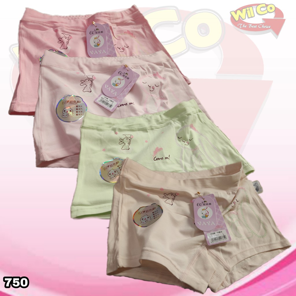 K750 - CELANA DALAM  BOXER ANAK CEWEK VAYA SIZE M - L - XL HARGA PER 1 PCS