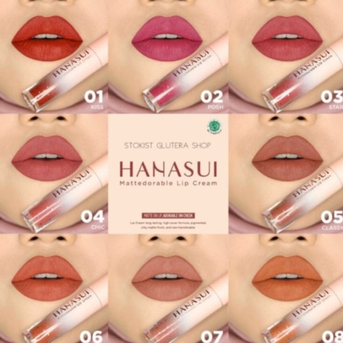 HANASUI LIP CREAM MATTEDORABLE - BPOM