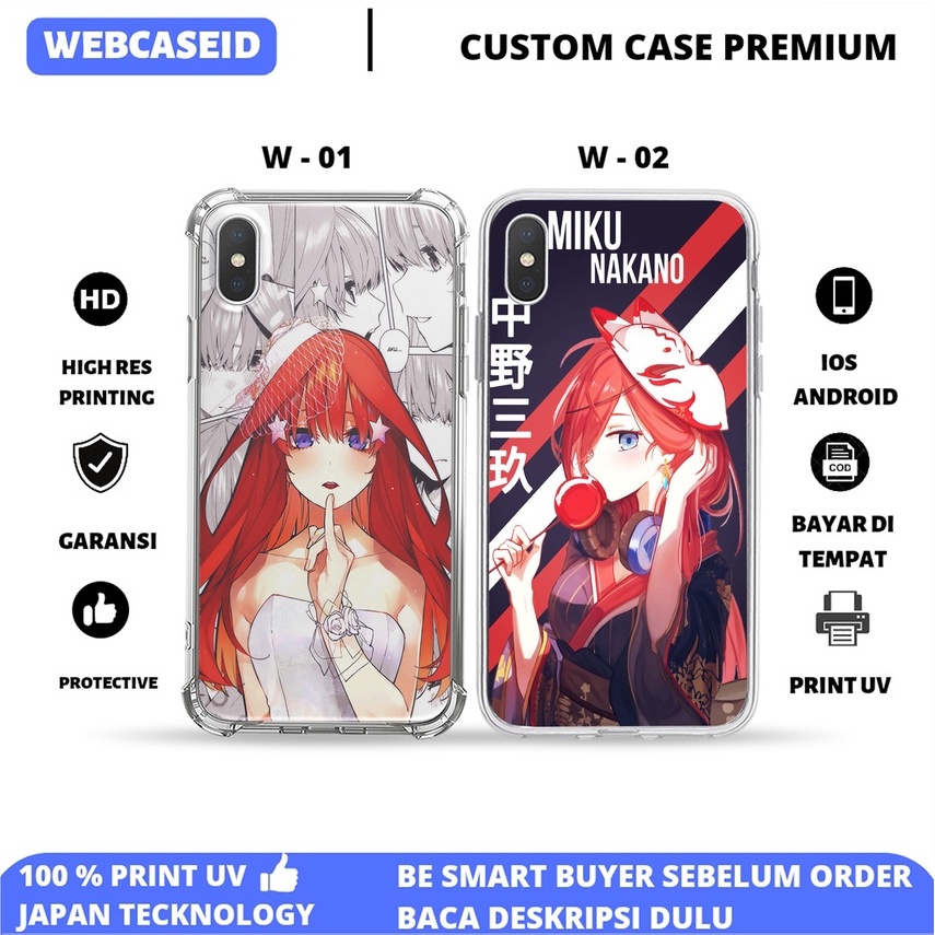Jual webcaseid custom case anime premium anime gotoubun no hanayome