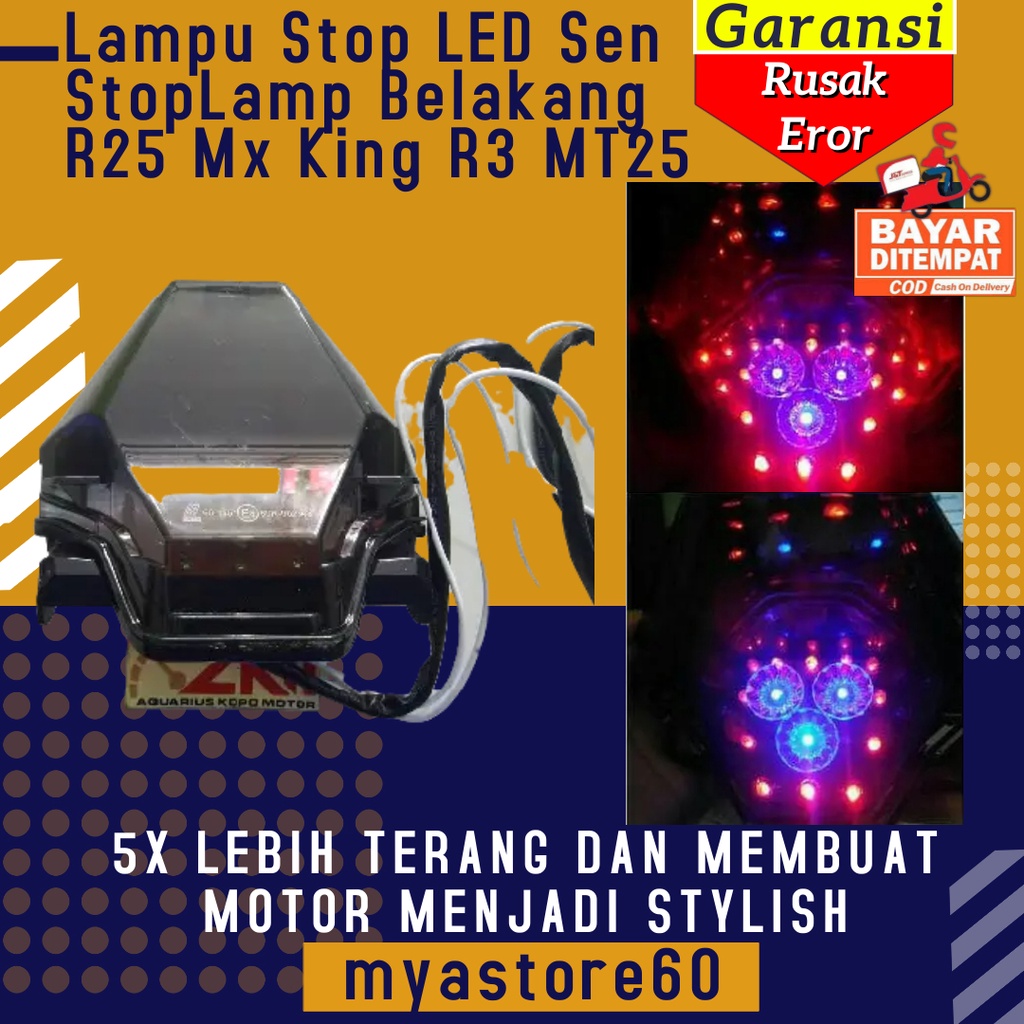 Lampu Stop Belakang Lampu Rem Stop Lamp LED Sen Sein Stoplamp Belakang R25 Mx King R3 MT25