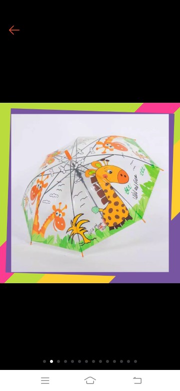 942 / Payung Anak / Transparan Plastik Bening / Umbrella Transparan