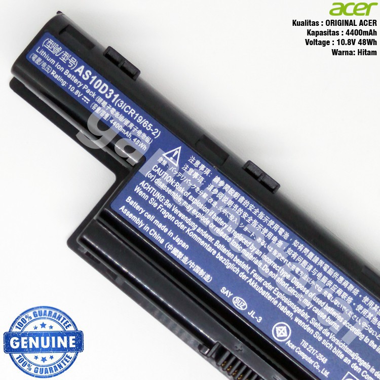 Baterai Laptop Acer Aspire 4741