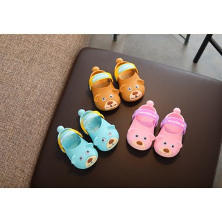  LOGU Sandal  slop beruang anak Sandal karet lucu  model 