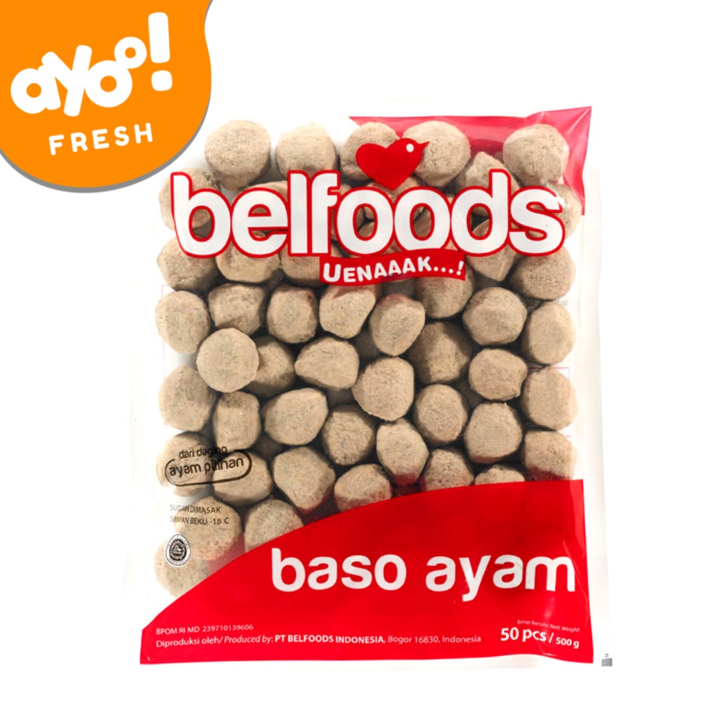 

Belfoods Uenaak Bakso Ayam UMM 500 g Pack