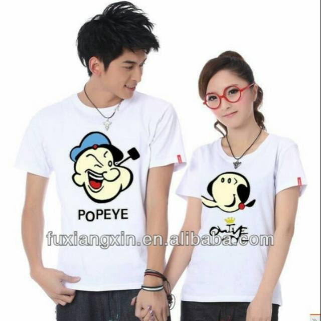 BAJU COUPLE/KAOS POPEYE AND OLIVE