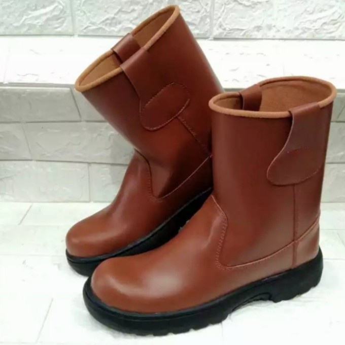 Sepatu Safety Proyek Ujung Besi - Septy Shoes Boot - Septi Kerja Lapangan Kulit Sintetis Sepatu Safety original