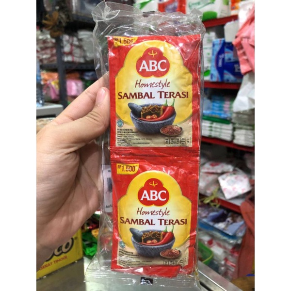 

SAMBAL TERASI ABC 1renceng / sambel pedes enak / sambel instan