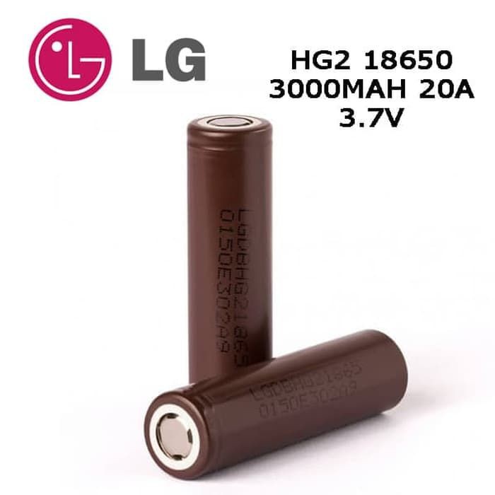 LG HG2 Baterry Vape Vapor 18650 3000mAh