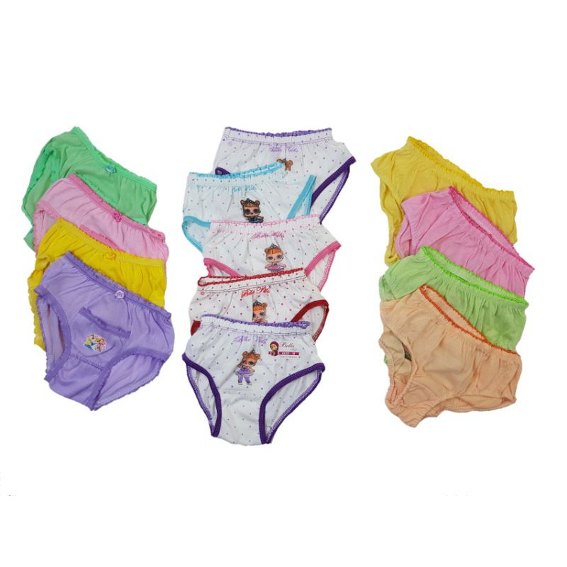 CELANA DALAM PAKAIAN ANAK PEREMPUAN 2-5 TAHUN MOTIF RANDOM HARGA ISI 3 PCS