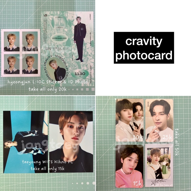 [READ DESC] Cravity WITS L:IOC Photocards PC Allen/Hyeongjun/Taeyoung/Seongmin