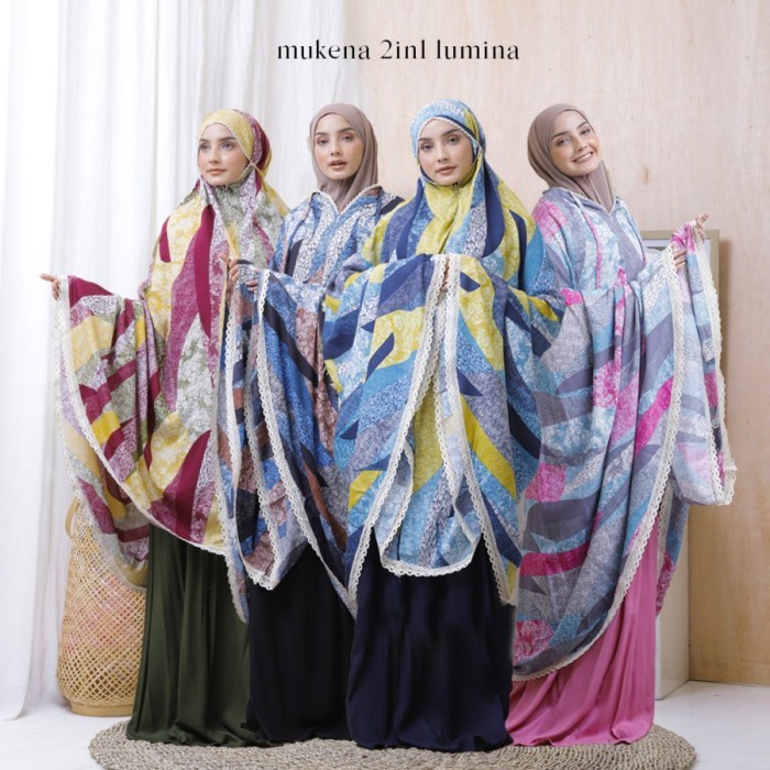 Mukena Traveling 2in1 Motif Abstrak Lumina