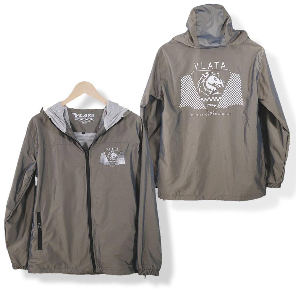 Vlata Windbreaker Jacket Waterproof - Green light