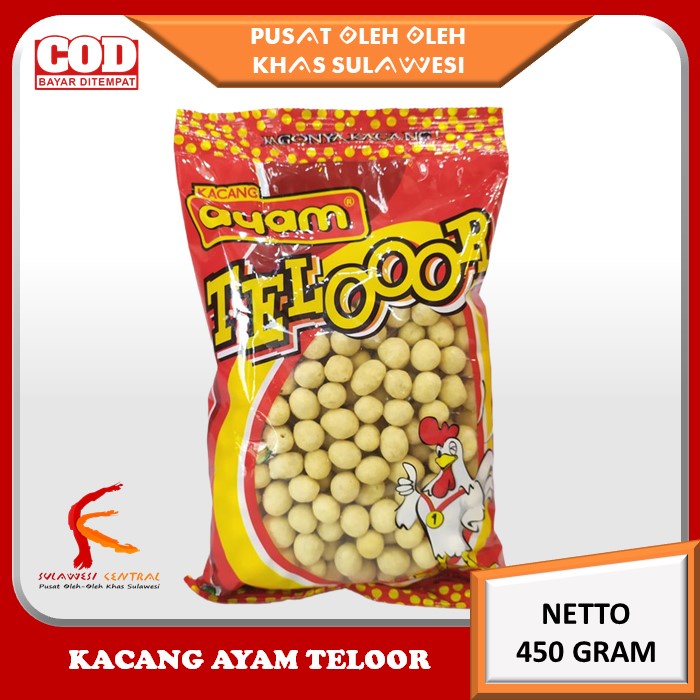 

Kacang Telur Telooor Ayam Khas Sulawesi 450 Gr