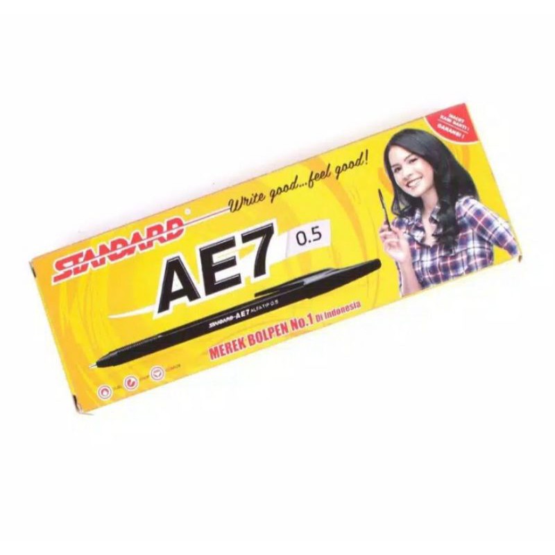 

PULPEN STANDARD AE7 HITAM, MERAH, BIRU