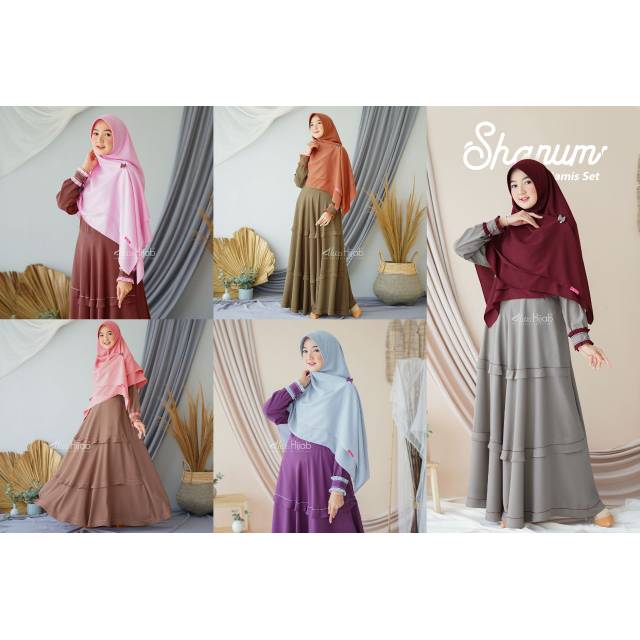 SHANUM DRESS ALWA HIJAB ORIGINAL