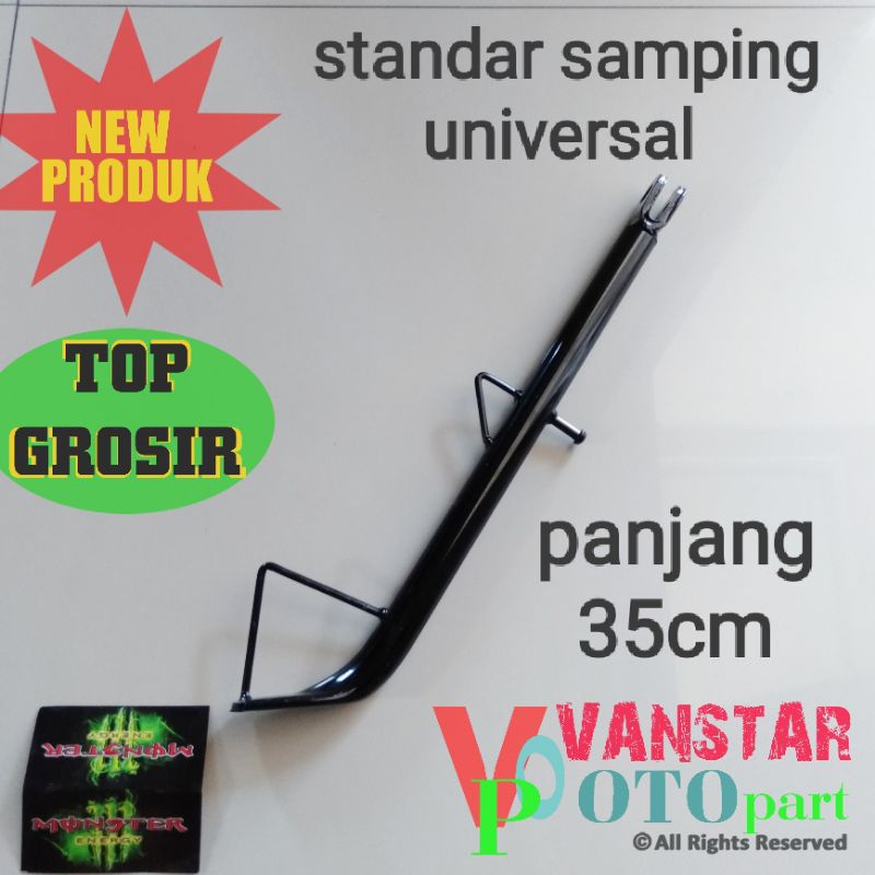 standar samping universal panjang 35cm 35 cm warna hitam