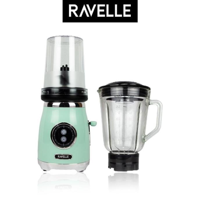 Ravelle Retro Blender Plus Chopper - Chopper Blender - Baby Pink ---Termurah---
