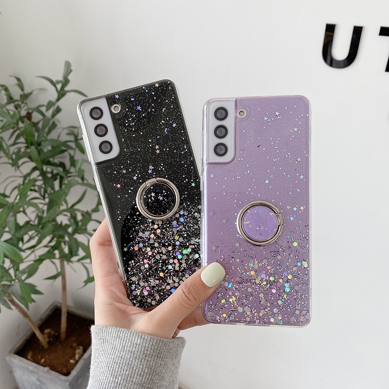 Gliter Case With Oring ALL PHONE TYPES Oppo Reno 2 3 4 5 6 7 8 9 10 7Z Pro A53 A33 A92 A95 A9 A5 2020