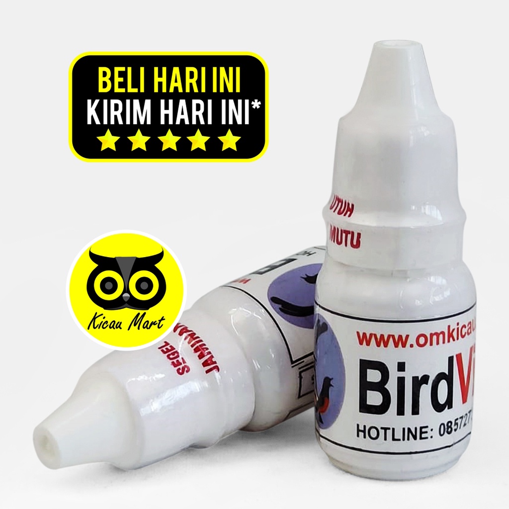 OBAT BURUNG BIRD VIT CAIR TETES OM KICAU ATASI BULU NGEMBANG MEKAR MACET PRODUKSI KURANG GACOR VBVCOK