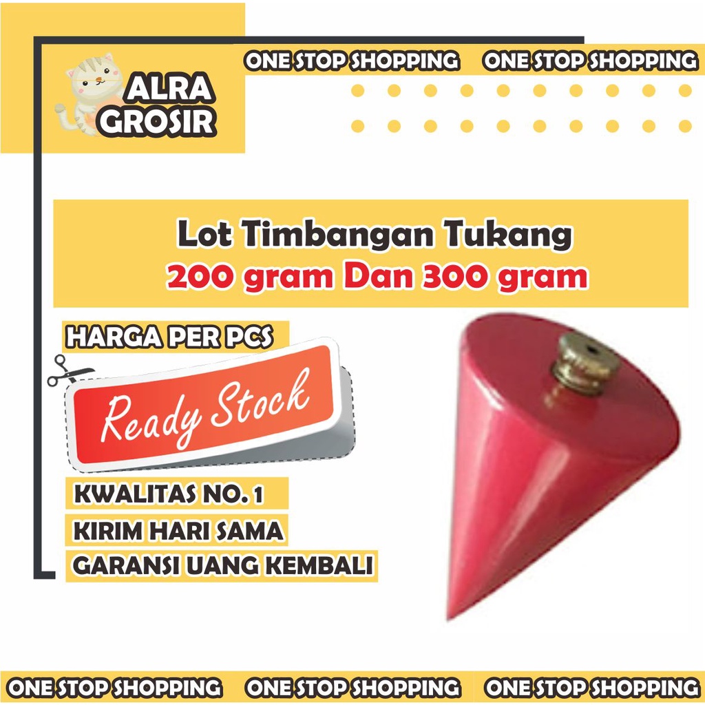 LOT TUKANG TIMBANGAN BESI 200 300 400 GRAM / PELURU BANGUNAN ALAT UKUR BERAT AKURAT BANDUL Lot Timba
