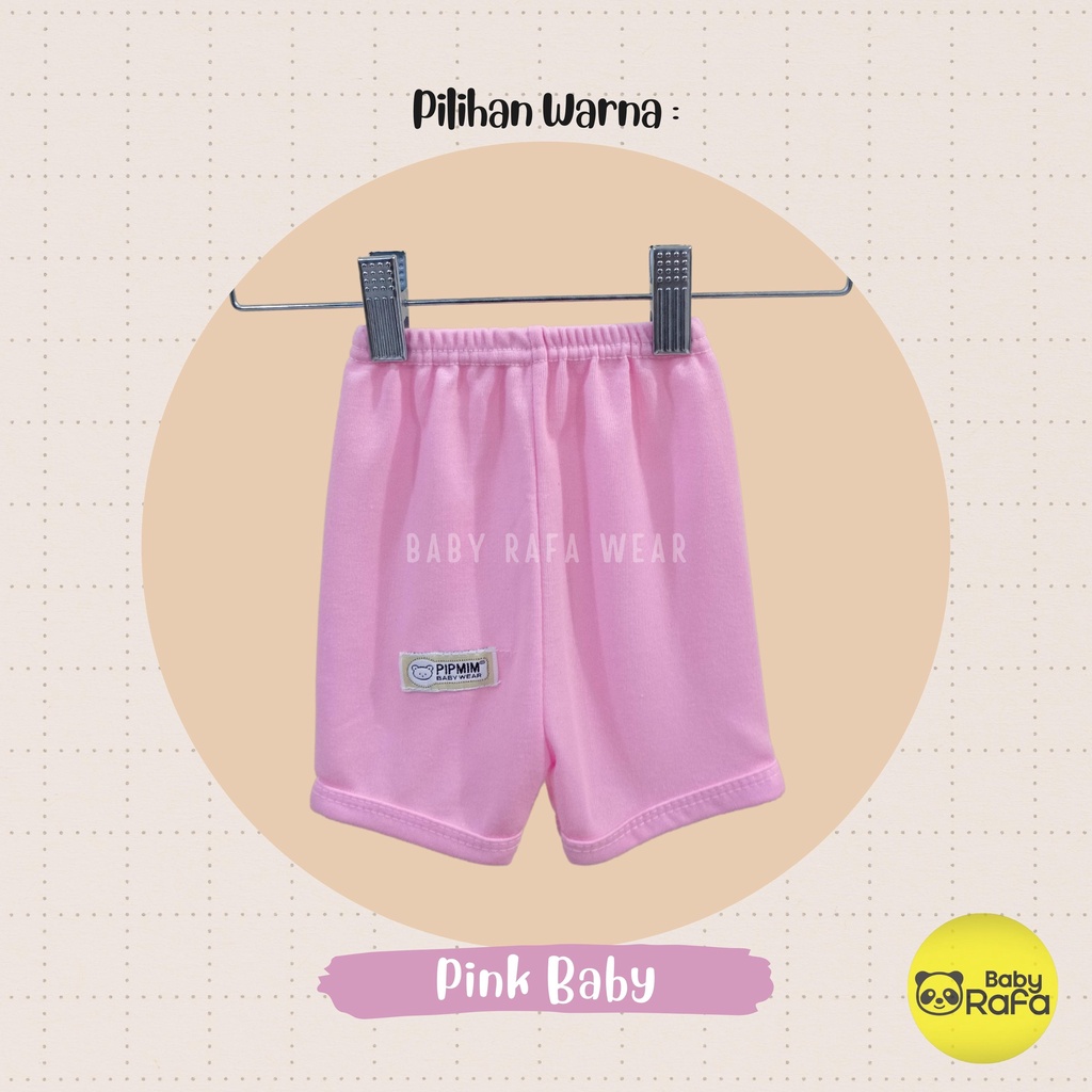 Celana Pendek Bayi BABY GIRLS Size 0 - 3 Bulan merk SNI PIP MIM - PINK SERIES