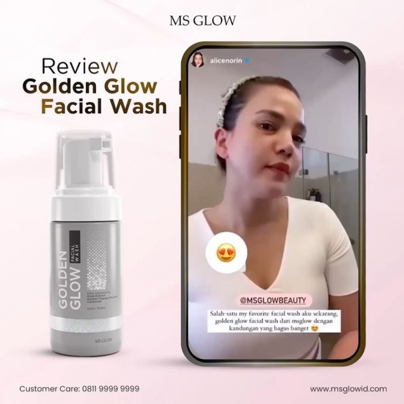 Golden Glow Facial Wash MS Glow / Facial Wash Golden Glow / Facial Wash Ms glow