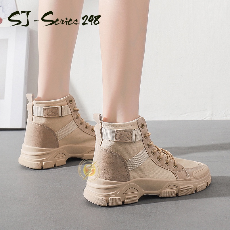 [JWALK] Sepatu Sneakers Boots Fashion Wanita Kualitas Import Premium - 248