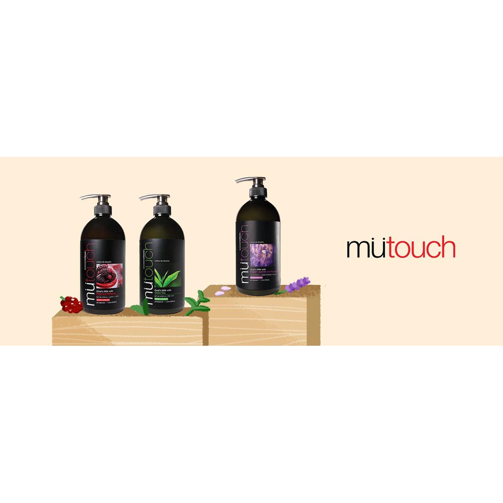 Mu touch Goat's Milk Shower Cream 1000ML Sabun Mandi_Lynn Design