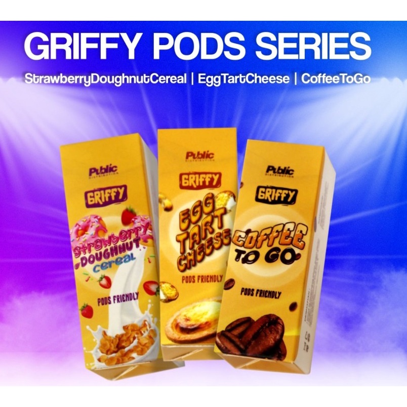 Griffy Series Pods Friendly 30ML 12MG 100% AUTHENTIC LIQUID